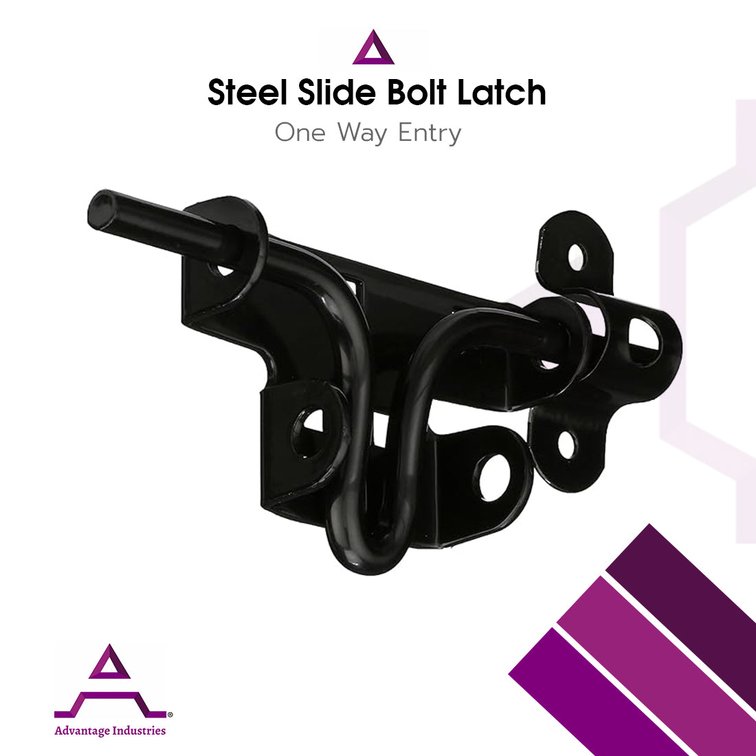 Advantage Industries Pad-Lockable Slide Bolt Latch (AD2012)