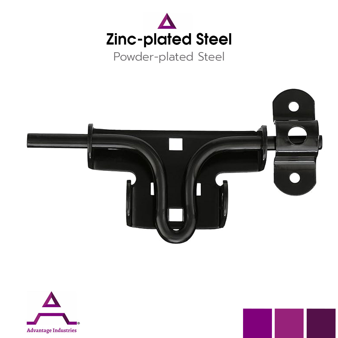Advantage Industries Pad-Lockable Slide Bolt Latch (AD2012)