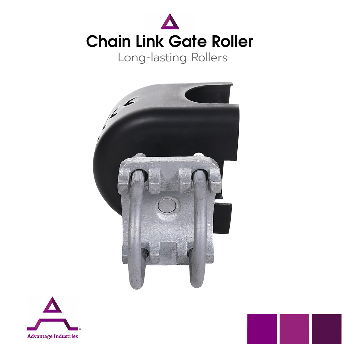 Advantage Industries 4" x 2 1/2" Cantilever Gate Roller with Cover (AD5001)