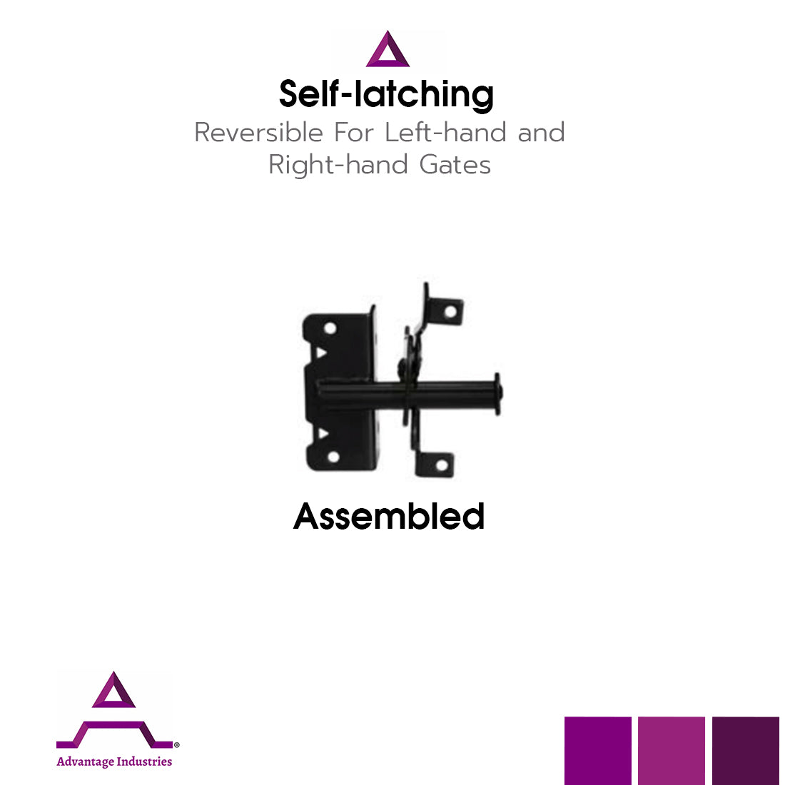 Advantage Industries 5" Self-Latching Latch with Stop Washer (AD1024)