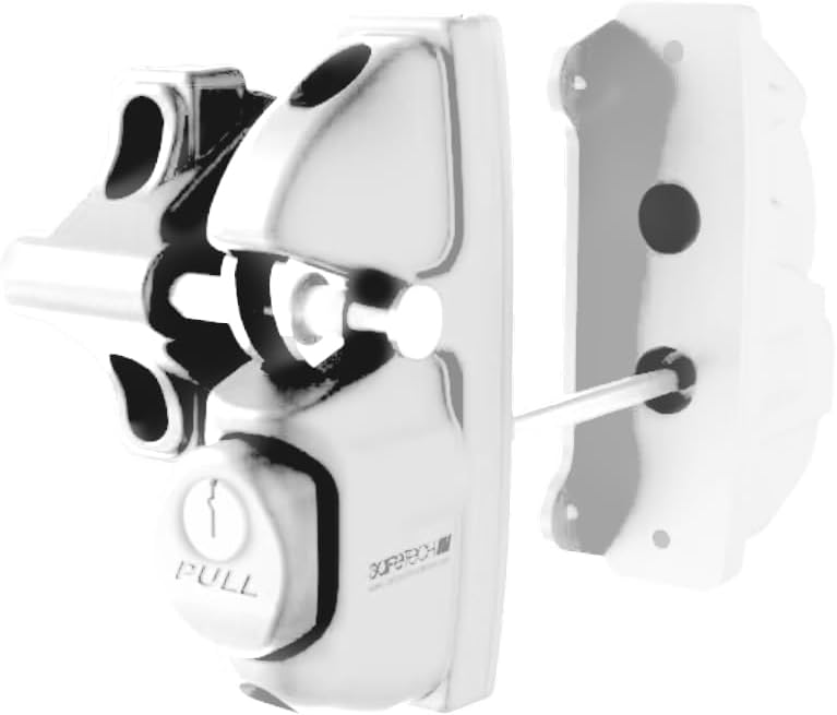 Safetech Hardware Two-Sided Keyed Alike Gravity Gate Latch (VIPERX2)