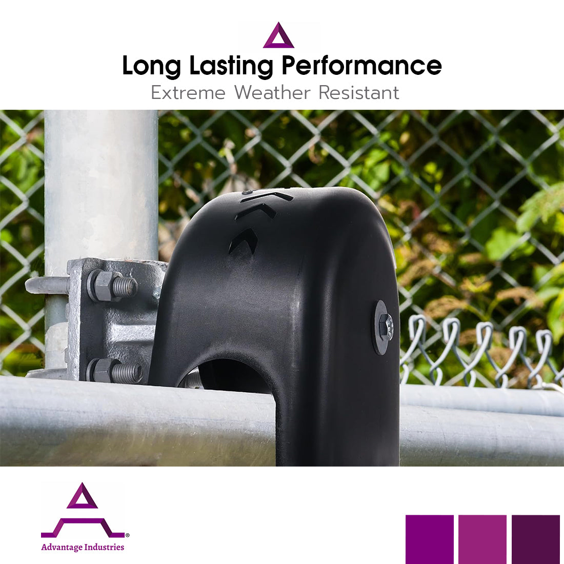 Advantage Industries 4" x 2 1/2" Cantilever Gate Roller with Cover (AD5001)