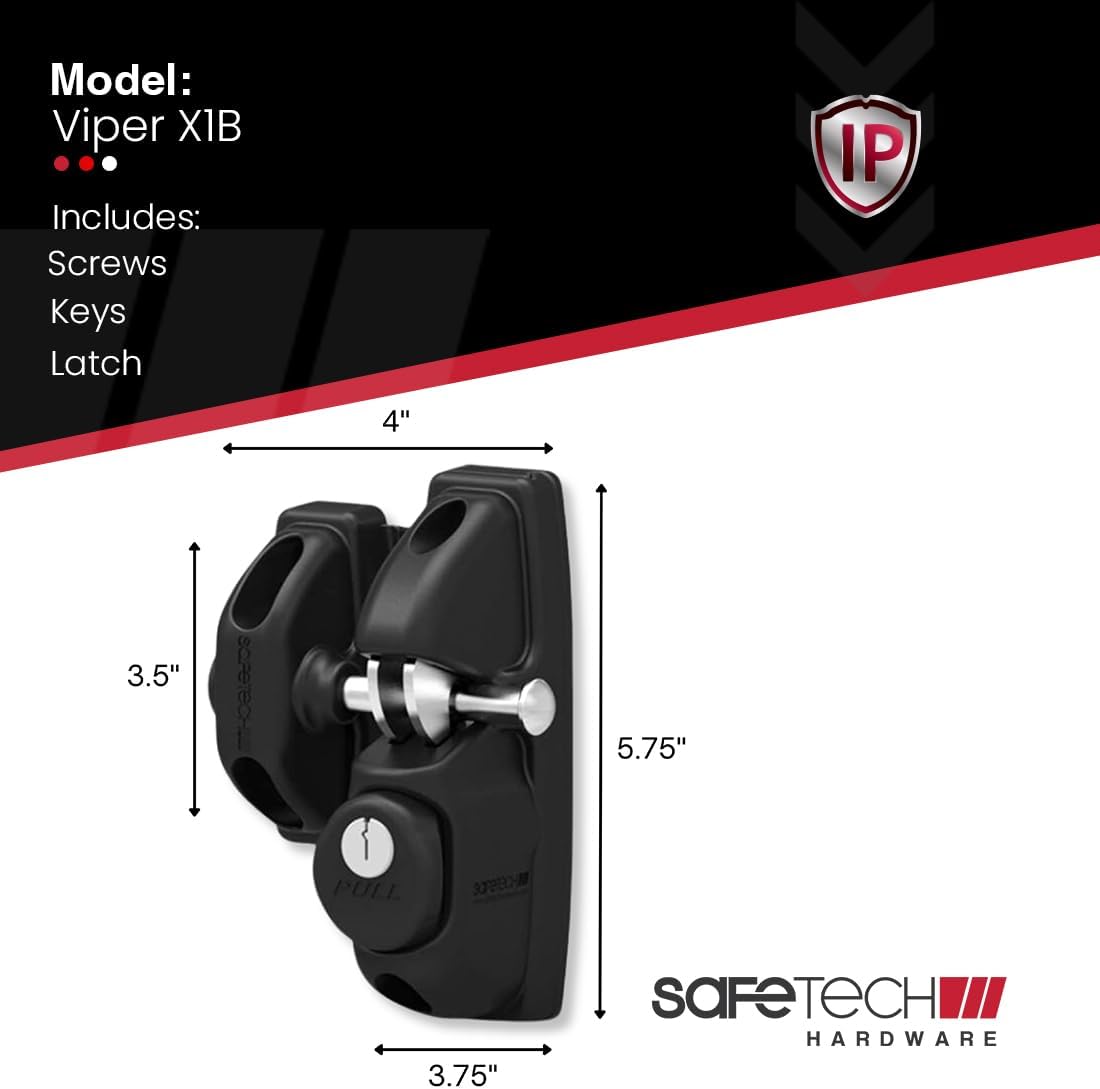 Safetech Hardware ViperX1 Gravity Gate Latch (VIPERX1)