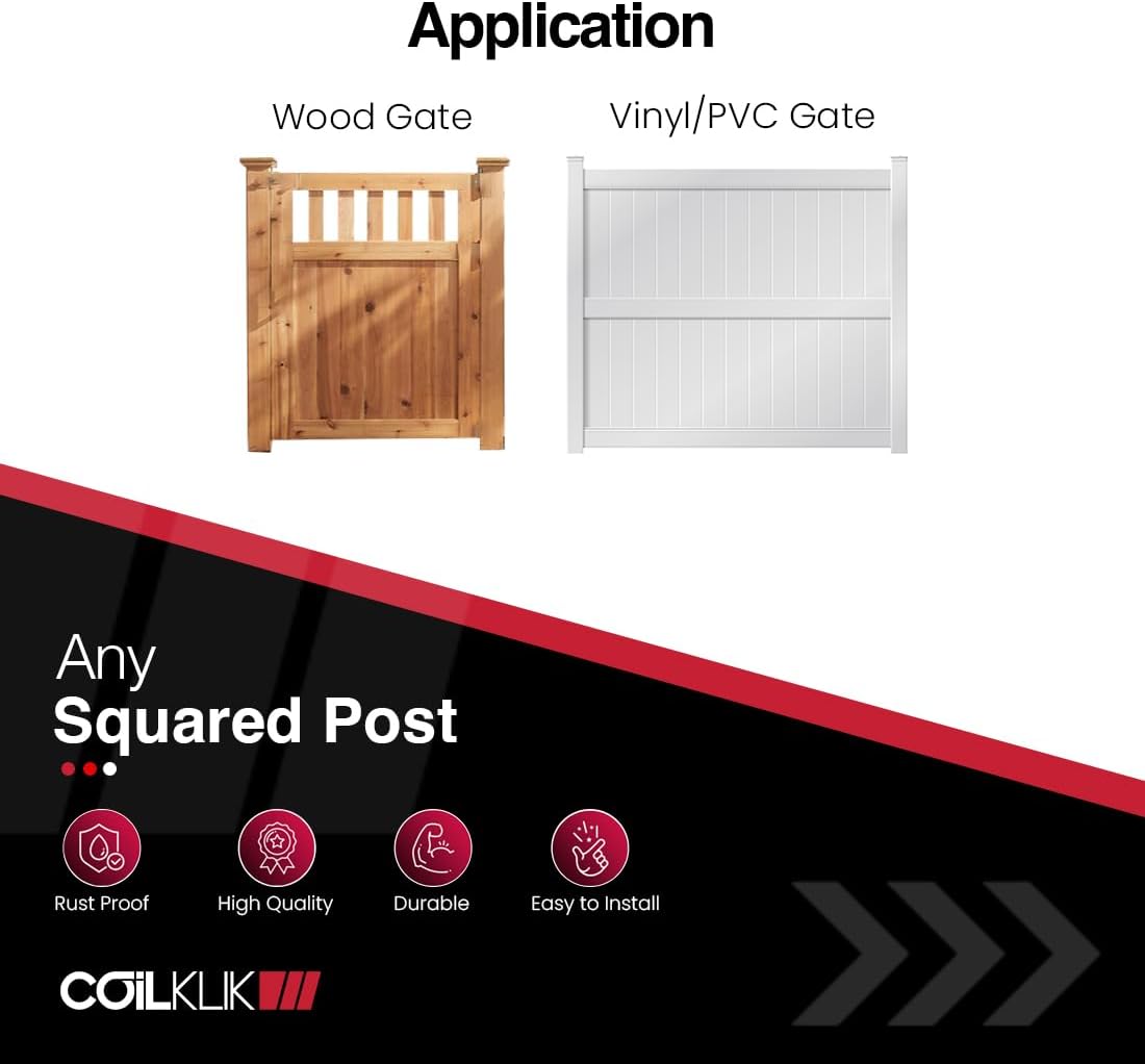 Safetech Hardware CoilKlik Self-Closing Gate Hinge (SHC-135)