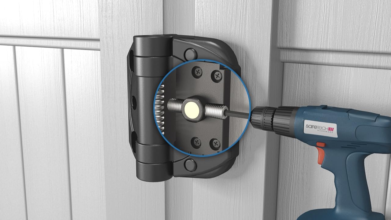 Safetech Hardware CoilKlik Self-Closing Gate Hinge (SHC-135)