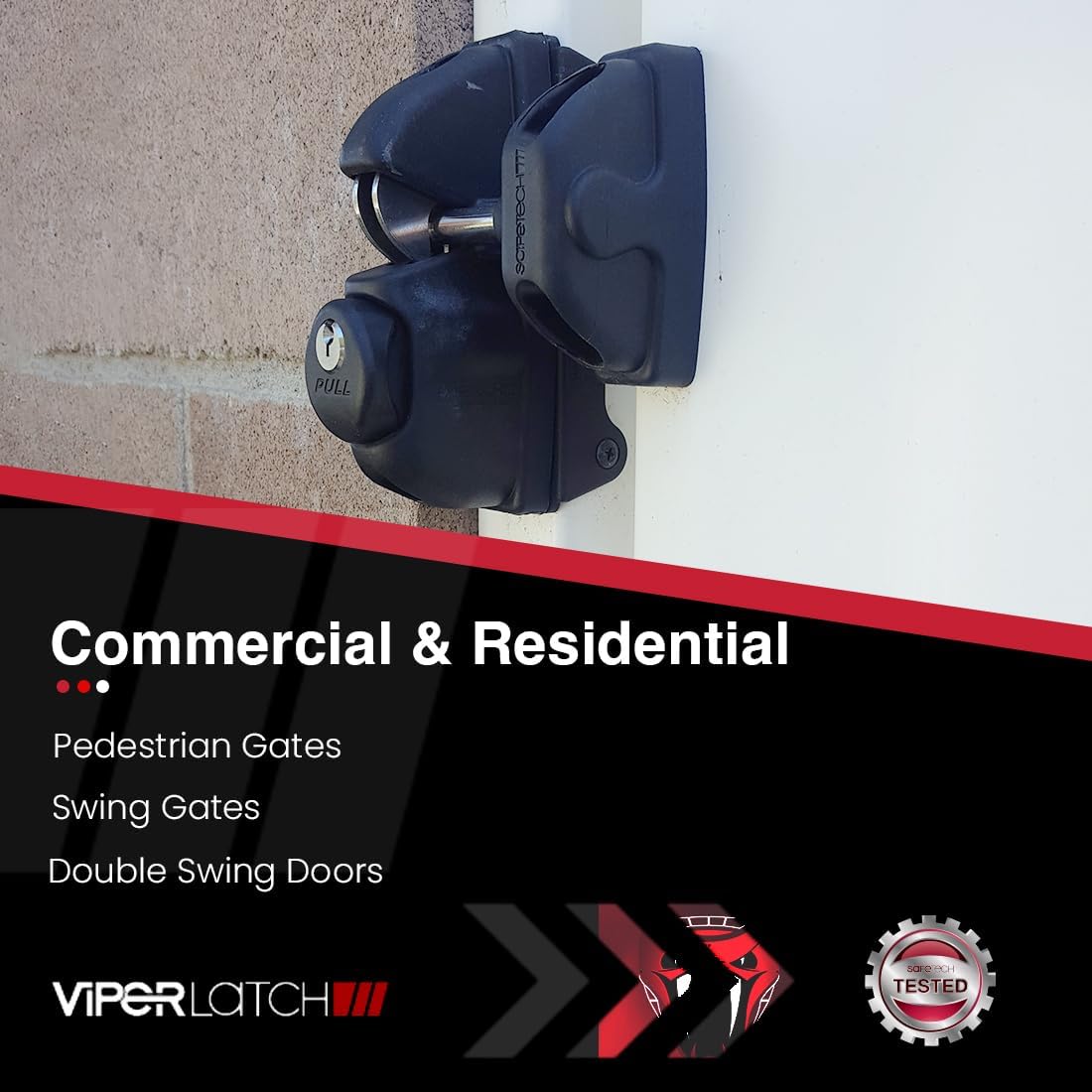 Safetech Hardware ViperX1 Gravity Gate Latch (VIPERX1)