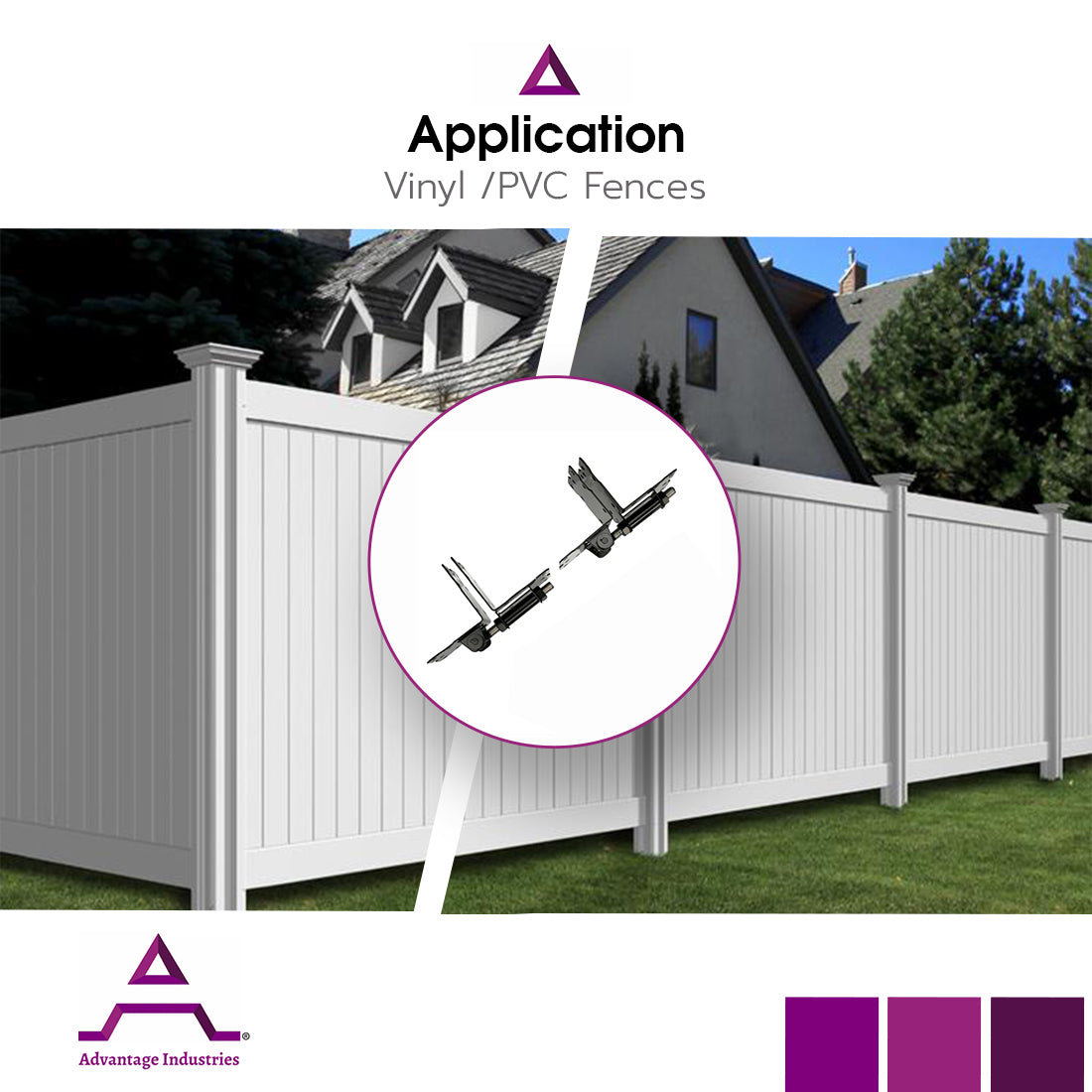 Advantage Industries "Long Leg" Stainless Steel Self-Closing/Non Self-Closing Hinge (AD1008)