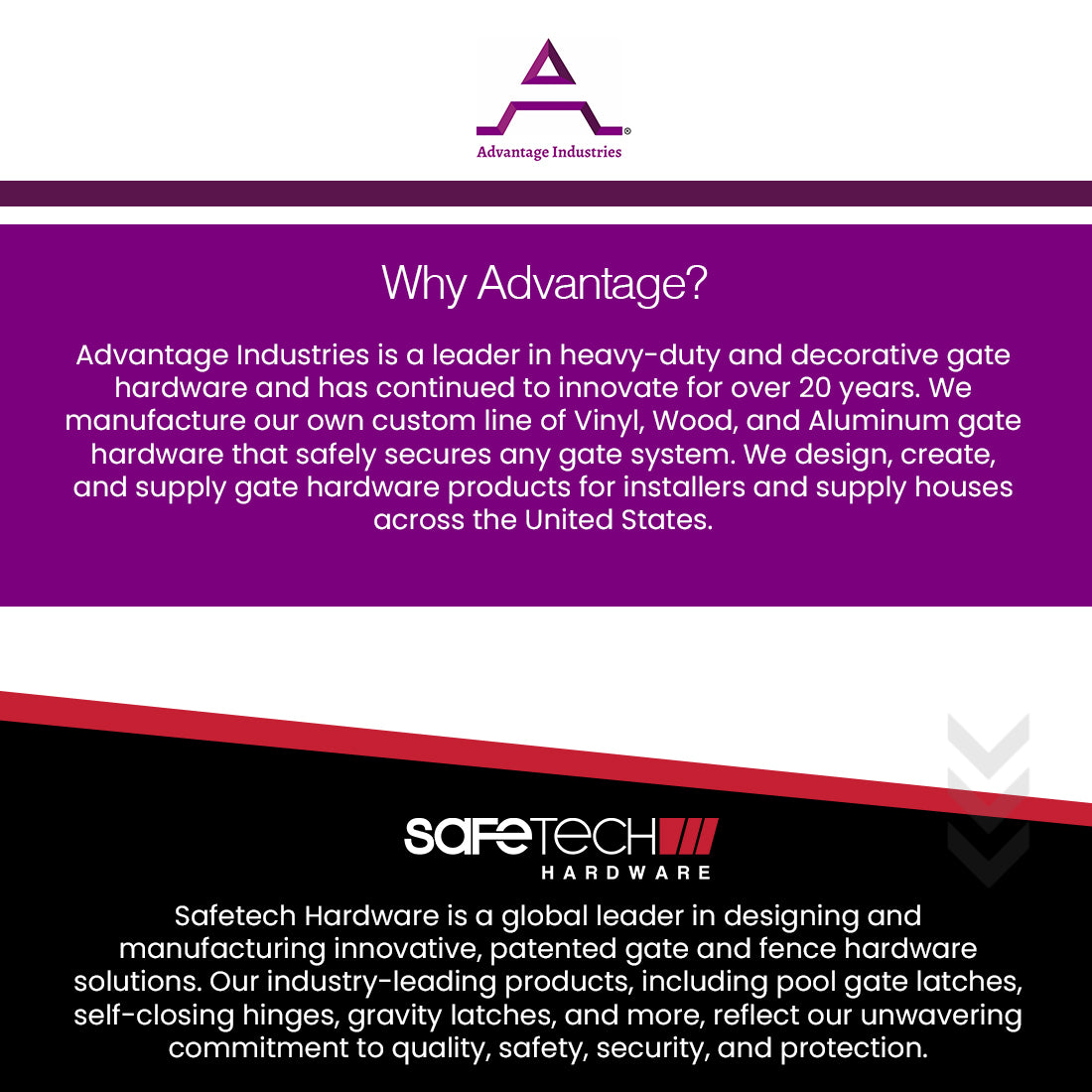 Advantage Industries Extruded Self-Closing Gate Hinge (AD4001)