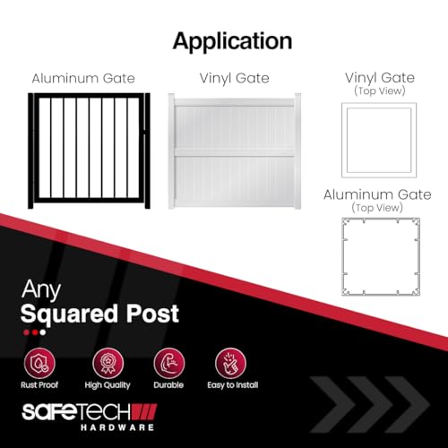 Safetech Hardware 22-inch Magnetic Top Pull Pool Gate Latch (SL-50H)